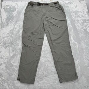 RailRiders Pants Men Large Gray‎ Belted Hiking Adventure Y2K Gorpcore Travel